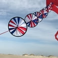thumbnail image 2 of In the Breeze 2780 — String of Patriot Spinner Wheels — Colorful Outdoor and Party Decoration — Kite Line Laundry, 2 of 2