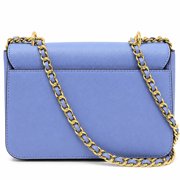 Tory Burch Women's Emerson Saffiano Leather Medium Convertible Shoulder Bag (Bow Blue)