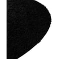 thumbnail image 3 of Unique Loom Everyday Shag Collection Area Rug - Solid (5' x 8' Oval Black), 3 of 6