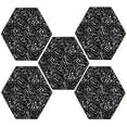 thumbnail image 1 of Furnish My Place Zebra Migrant Beauty Area Rug, Animal Print Area Rug, Indoor Rug, Pet-Friendly Rug, Home Decor Rug, Perfect for Living Room, 2' Hexagon - Set of 5, 1 of 5