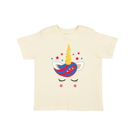 

Inktastic Memorial Day Unicorn Face Gift Toddler Toddler Girl T-Shirt