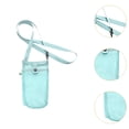 thumbnail image 2 of Portabotellas de agua perfecl malla bolsa plegable para botellas de playa azul, 2 of 6
