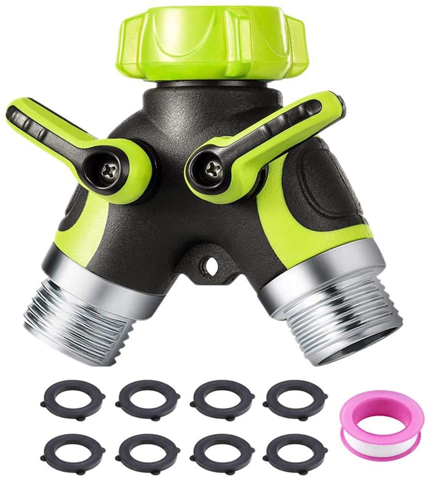 Forthcan Garden Hose Splitter, Y Way Hose Splitter, 2 Way Tap Connector