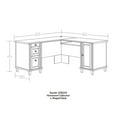 thumbnail image 2 of UrbanPro Traditional Engineered Wood L-Shaped Desk in Chalk Oak, 2 of 12
