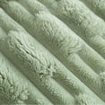 thumbnail image 5 of Manta de piel sintética beige, manta de piel de conejo fruncida reversible de doble cara para sofá, cama, manta de visón suave y cálida, 50 x 60 pulgadas, 5 of 5