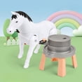 thumbnail image 1 of Walking Donkey Pulling Toy, Simulation Donkey Pulling Mill, Animated Animal Toy With Movement, Pull String Walking Donkey, Educational Animal Toy For Kids, Mechanical Donkey Pull Cart Toy, 1 of 5