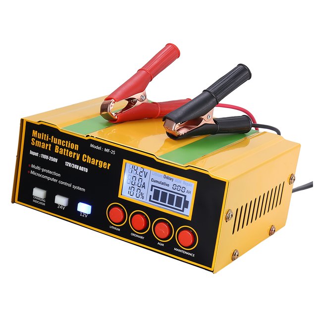 Chargeur de Batterie de Voiture Automatique Intelligent Multifonction Universel 12V / 24V