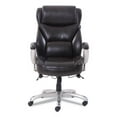 thumbnail image 3 of Serta Emerson Big and Tall Task Chair, Supports Up to 400 lb, 19.5" to 22.5" Seat Height, Brown Seat/Back, Silver Base, 3 of 3