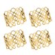 thumbnail image 1 of IDEANATEGRATE 4Ud Para Servilletas Dorados De Material Resistente Para Fiesta, 1 of 6