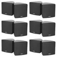 thumbnail image 2 of (12) Rockville Cube 70v Black 3.5" Commercial Wall Mount Restaurant/Bar Speakers, 2 of 12
