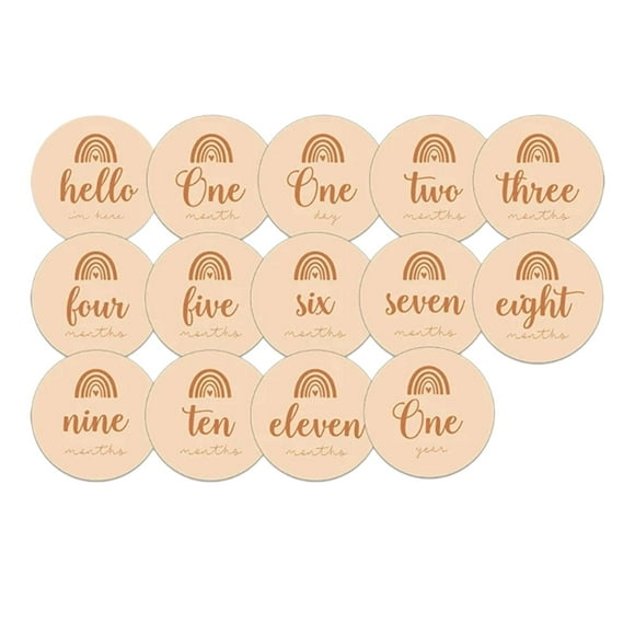 14 Pieces Cards Creative for Commemorate Baby Birth Baby Announcement