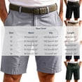 thumbnail image 3 of Bpyeka Men's Casual Embroidered Chino Shorts, Solid Cotton Blend Straight Leg Shorts with Pockets for Work, Golf and Everyday, 3 of 9