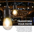 thumbnail image 4 of Newhouse Lighting Outdoor String Lights, Commercial Grade LED Hanging Lights, 25-Feet, 9 Light Bulbs Included (1 Free!), 4 of 6