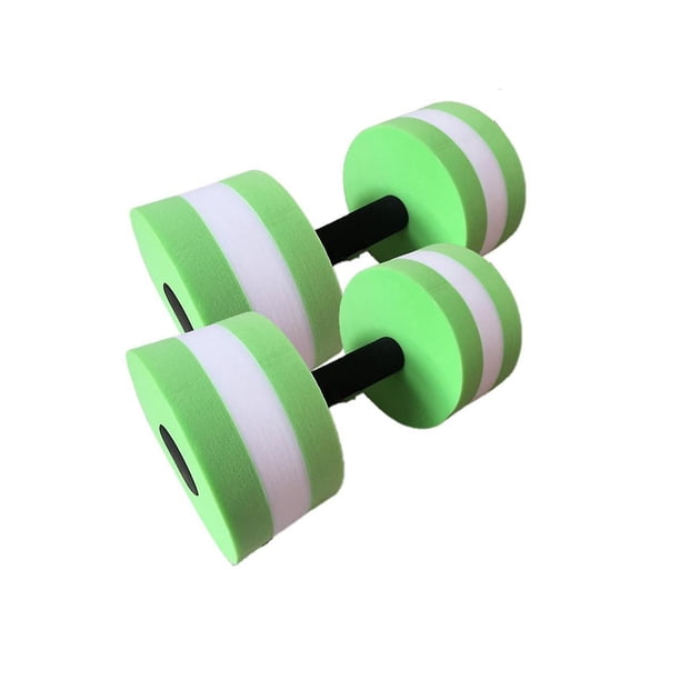 Mancuerna flotante para ejercicios aeróbicos con mancuernas acuáticas Equipo de natación con mancuernas acuáticas para yoga y fitness (verde)