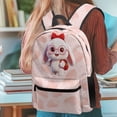 thumbnail image 5 of Psesaysky Cute Bunny Strawberry Trippy Mushroom Backpack Kids School Bag, Cartoon Butterfly Snail BookBags 4 Pcs Lunch Box Water Bottle Carrier Bag, Starry Girls Boys Large Capacity Rucksack, 5 of 7