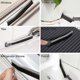 thumbnail image 2 of Crevice Cleaning Brush-Hard Bristle Crevice Cleaning Brush-Long Handle Narrow Groove Gap Cleaning Tool (Black+White), 2 of 5