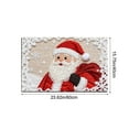 thumbnail image 3 of Christmas Rug Winter Santa Claus Floor Mat 40x60cm for Bedroom Kitchen Bathroom Entryway Rugs Low Pile for Entrance Festive Home Decor (C), 3 of 6