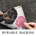 thumbnail image 6 of Dachshund and Flower Door Rugs,Washable Non Slip Door Mats Indoor,Decorative Door Mats,Entry Mat Indoor for Entrance,Bedroom,Kitchen,Bathroom,16"x47", 6 of 6