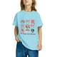 thumbnail image 4 of Xihbxyly Bonita Camiseta con Estampado "100 Días de Colegio", Tejido Suave y Transpirable, Manga Corta Abullonada, Versátil para Combinar, Ideal para Viajes, Fiestas Escolares y Varias Tallas., 4 of 6