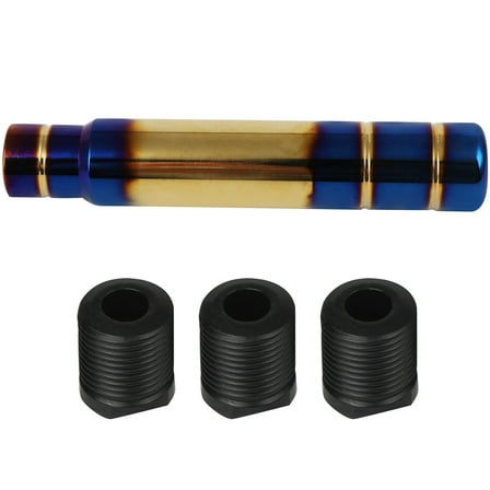 SCITOO Aluminum Gear Shift Knob Universal Shifter Knobs With 3 Adapters Stick Shifter ( Burnt Blue )