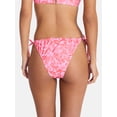 thumbnail image 3 of No Boundaries Low Waist Side Tie Bikini Bottoms, Women's XXS-XXL, 3 of 5