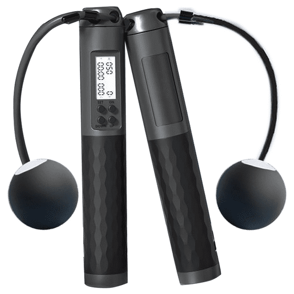 Corde à Sauter, Corde à Sauter Lestée avec Compteur, Corde à Sauter Sans Ligne, Ajustable pour l'Exercice de Mise en Forme