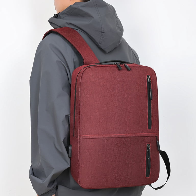 Women\'s Red brown 15.6inch Laptop Mochila Flight Approved Daypack with Pocket Narwey Travel Backpack for Women Men, Airline Approved Carry  main image 3