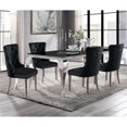 thumbnail image 4 of Furniture of America Edi Metal 5-Piece Dining Table Set in Black, 4 of 7