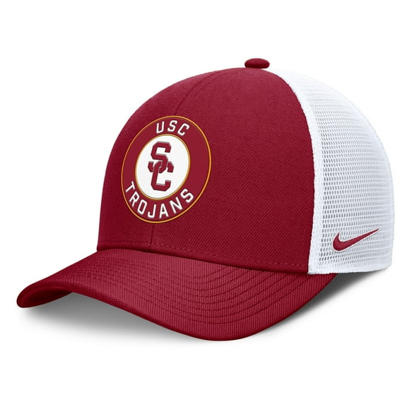Men's Nike Cardinal/White USC Trojans Rise Primetime Performance Trucker Adjustable Hat