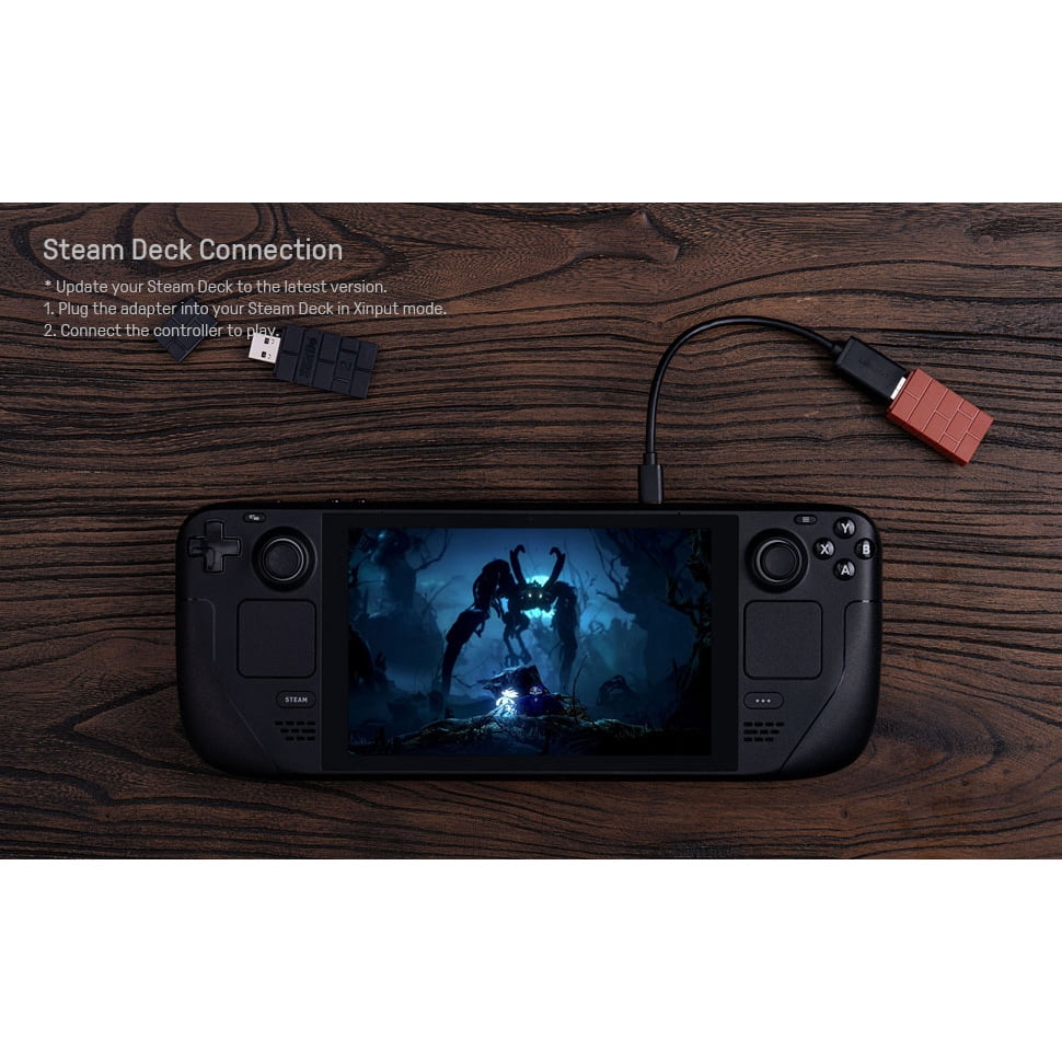 8BitDo USB  Wireless Bluetooth Adapter Receiver 2 Compatible with Nintendo Switch, PS5/PS4/PS3, Xbox, Joy-Con, Pro Controller, PC, Mac & Raspberry Pi.