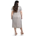 thumbnail image 3 of Vestido plisado con brillo Roman Fashion /Tallas Extras, 5412 (Beige) beige 40, 3 of 6