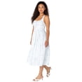 thumbnail image 6 of Bridgerton Celebrity Pink Women's and Women's Plus Basque Waist Midi Toile Dress, Sizes XS-4X, 6 of 14