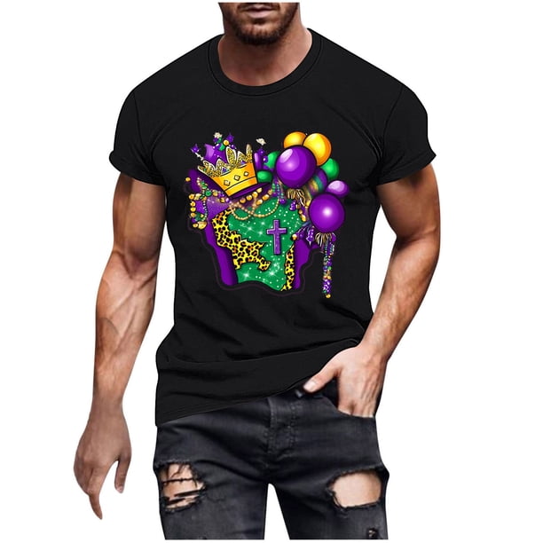 Camisetas de Manga Corta para Hombre Imprimir Deportes de Manga Corta Cuello Redondo Blusa Algodón Poliéster, Nueva Moda Casual Camiseta para Hombres