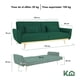 thumbnail image 5 of Sofá Cama Reclinable Para 3 Personas Poliéster Tipo Terciopelo Kingshouse verde 5, 5 of 8