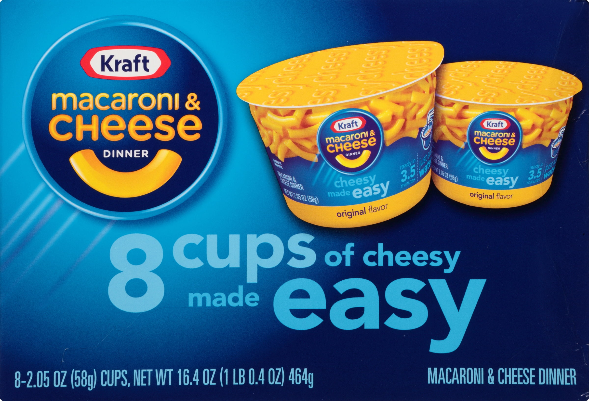 Kraft Easy Mac Original Flavor Macaroni and Cheese, 8 ct - 16.4 oz Box