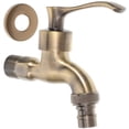 thumbnail image 1 of OULII 1Pcs Golden Zinc Alloy Faucet for Kitchen Sink and Washing Machine, 1 of 8