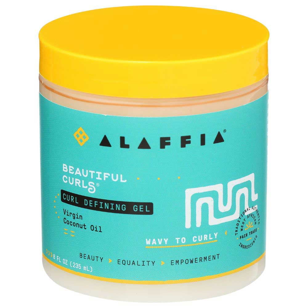 Alaffia Beautiful Curls Signature Scent Curl Defining Hair Gel, 8 Fluid