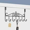 thumbnail image 4 of Hooks Behind The Door Hangers, Over the Door Hanging Rack Shelves for Clothes Storage, No Holes Needed, Perfect for Bedrooms, Living Rooms, and More, 4 of 6