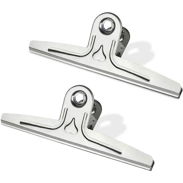 Clips de Bulldog Extra grandes, 2 uds., 30cm, Clips de carpeta de papel de archivo de Metal en tono plateado, Clips para suministros escolares de oficina en casa Rojo Verde Cocina, Decoración y Otros