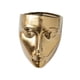 thumbnail image 4 of Maceta con forma de cara para decoración de pared, escultura colgante, maceta, jarrón de pared Dorado, 4 of 9