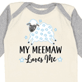 thumbnail image 4 of Inktastic My Meemaw Loves Me Lamb Boys or Girls Long Sleeve Baby Bodysuit, 4 of 5