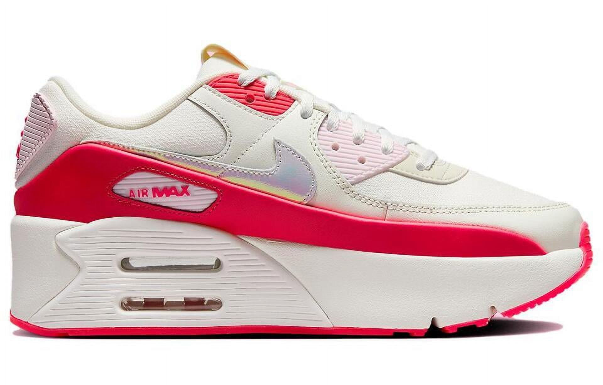 国内配送 NIKE W AIR MAX 90 LV8 SAIL/MULTI-COLOR-SIREN RED Women's Nike Air Max 90 LV8 Sail/Multi-Color-Siren Red