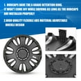 thumbnail image 2 of (4 pack) Hubcap Wheel Cover Replacement 14" Hub Caps Universal Wheel Rim Cover ABS Material Exterior Accessories Snap On Car Truck SUV -14-Inch, BLACK MATTE, 2 of 7