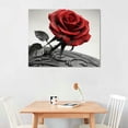 thumbnail image 2 of Nawypu Red Wall Decor for Bedroom Red Bathroom Accessories Black and White Canvas Wall Art Rose Pictures for Living Room Home Decorations Flower Painting Couples Bedroom Kitchen Modern Artwork, 2 of 4
