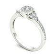 thumbnail image 2 of 1/2 Carat T.W. Diamond Single Halo 10kt White Gold Engagement Ring Set, 2 of 5