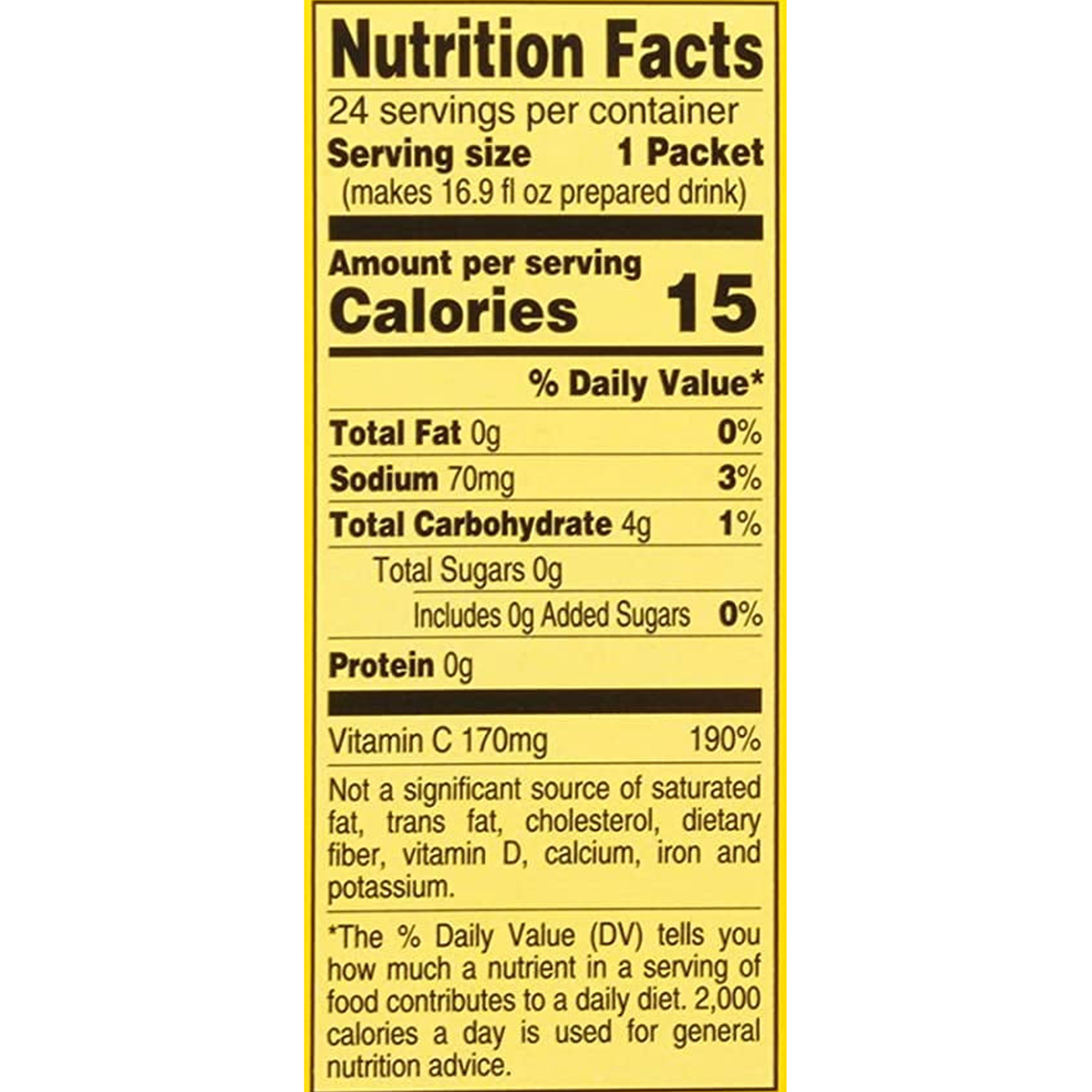 4C Sugar Free Drink Mix Sticks Flavor: Lemonade (24 stick box), Size: 3-Pack