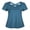 Blue, variant on Women's Short Sleeve Yoga Activewear Cross Back Running Shirts Top