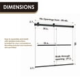 thumbnail image 6 of Marcelo 60" W x 58" H By Pass Tub Door in Matte Black with Clear Glass, 6 of 14