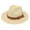 Apricot, variant on Panama Hat Straw Weaving Folding Men Women Anti Sun Waterproof Travel Cap for Beach