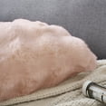 thumbnail image 5 of REGALWOVEN 1 Pc Faux Fur Cozy Decorative Throw Pillow Case Luxury Soft Modern Plush Pillowcase Light Pink 18" x 18", 5 of 7